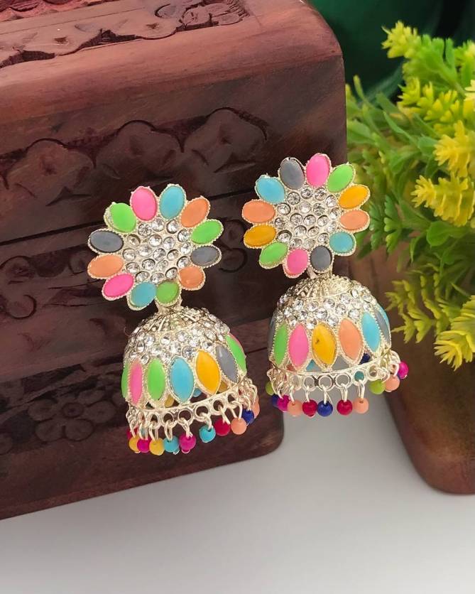 Best Traditional Wear Designer Zumkha Earrings Wholesale Shop In Surat
